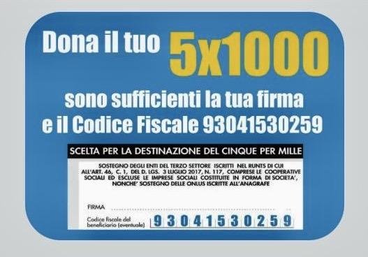 Il Tuo 5×1.000 ha un Volto! Siamo Orgogliosi di averti al nostro fianco!