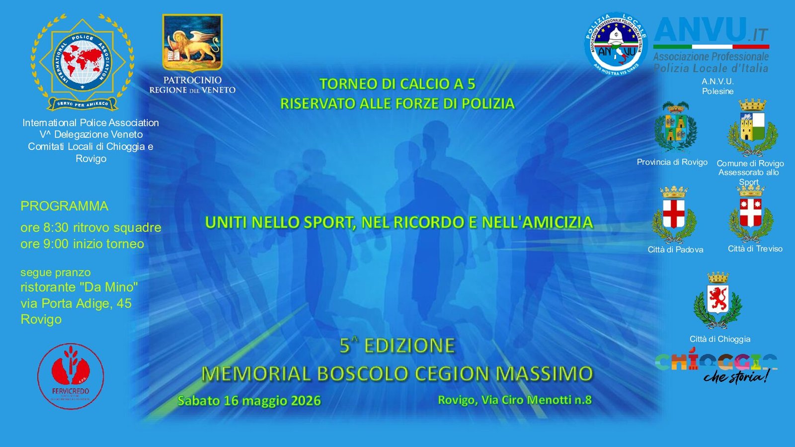 5^ edizione Memorial BOSCOLO CEGION Massimo