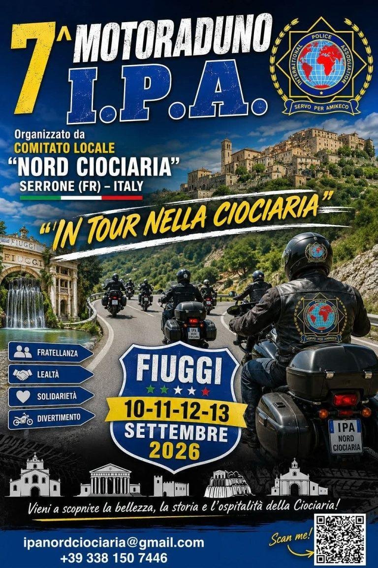 7° MOTORADUNO IPA “ON TOUR NELLA CIOCIARIA”