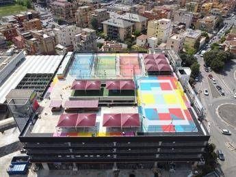 Roma, una nuova opera permanente, Casilino sky park accoglie ‘Twin vision’ di Shine