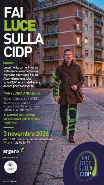 Malattie rare: ‘fai luce sulla Cidp’, parte da Milano campagna itinerante che porta la neurologia in periferia
